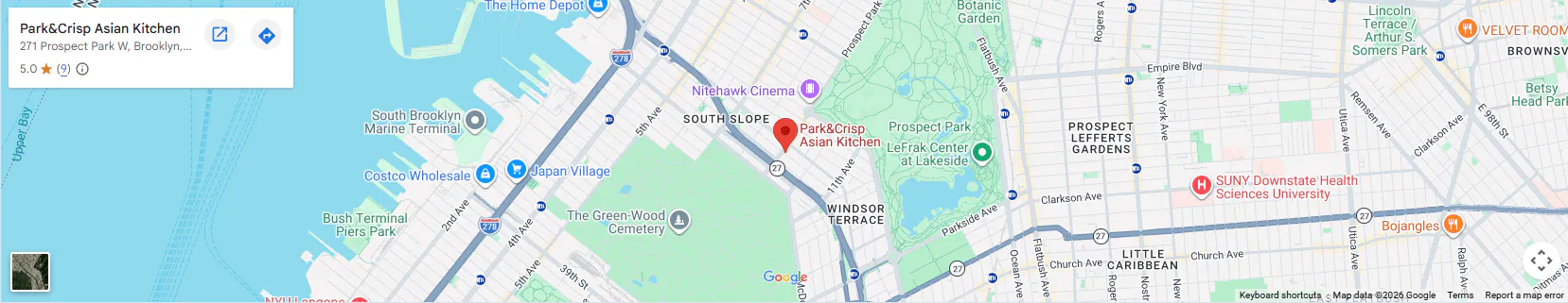 Location 271 Prospect Park W, Brooklyn, NY 11215